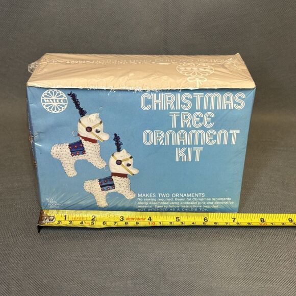 Vinatge Walco Ornament Kit #1342 Christmas Rocking Horse NIB 1972 Retro Crafting - Picture 9 of 10